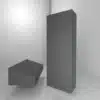 bass trap de membrana com trapezio conza escuro